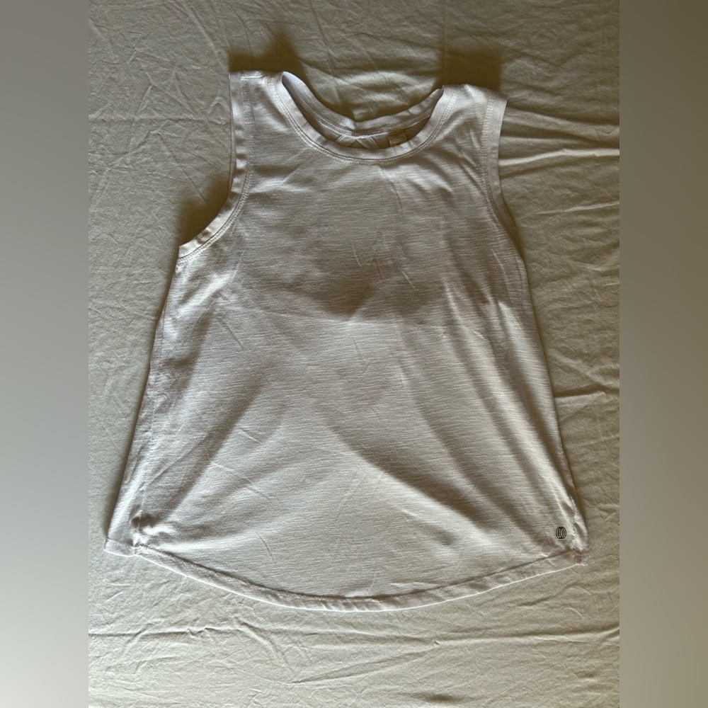 Balance Collection White Open Back Tank Top Women’s Small Athleisure Yoga